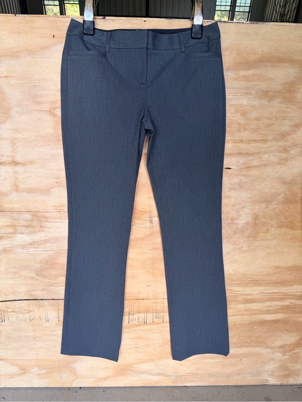 Express Columnist Size 6 Regular Dress Pants - Charcoal Gray